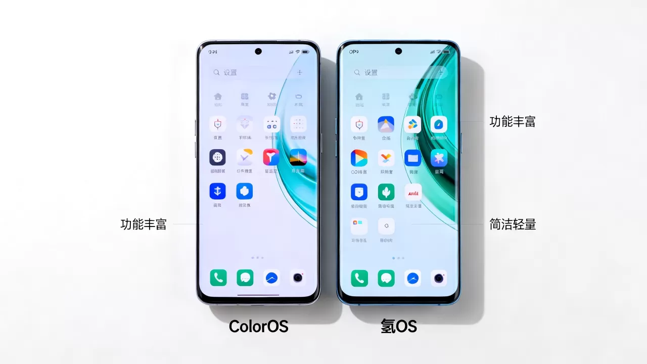 OPPO两个系统都有什么，ColorOS和氢OS有什么区别