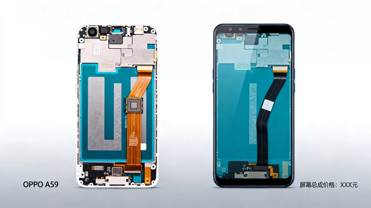 OPPO A59内屏什么样子，OPPO A59屏幕总成价格