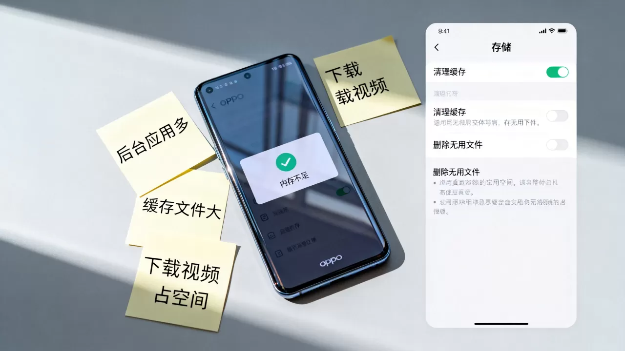 我的oppo手机为什么老是内存不足，oppo手机清理内存方法