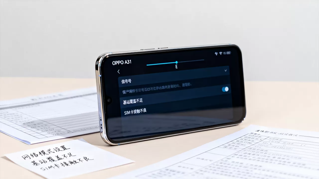 为什么手机信号上没有e字oppoa31，手机信号无E图标原因