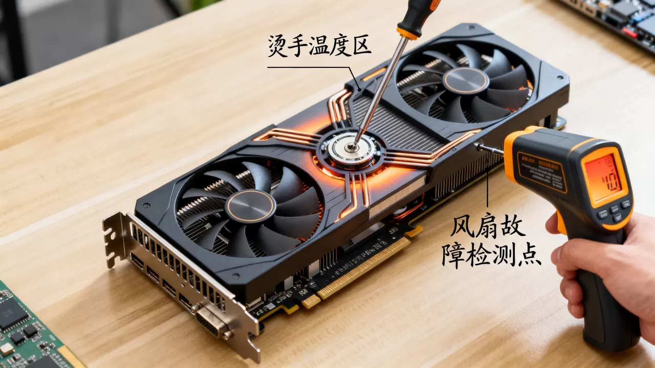 显卡风扇不转散热片烫手怎么办,显卡风扇故障 显卡风扇不转散热片烫手怎么办,显卡风扇故障