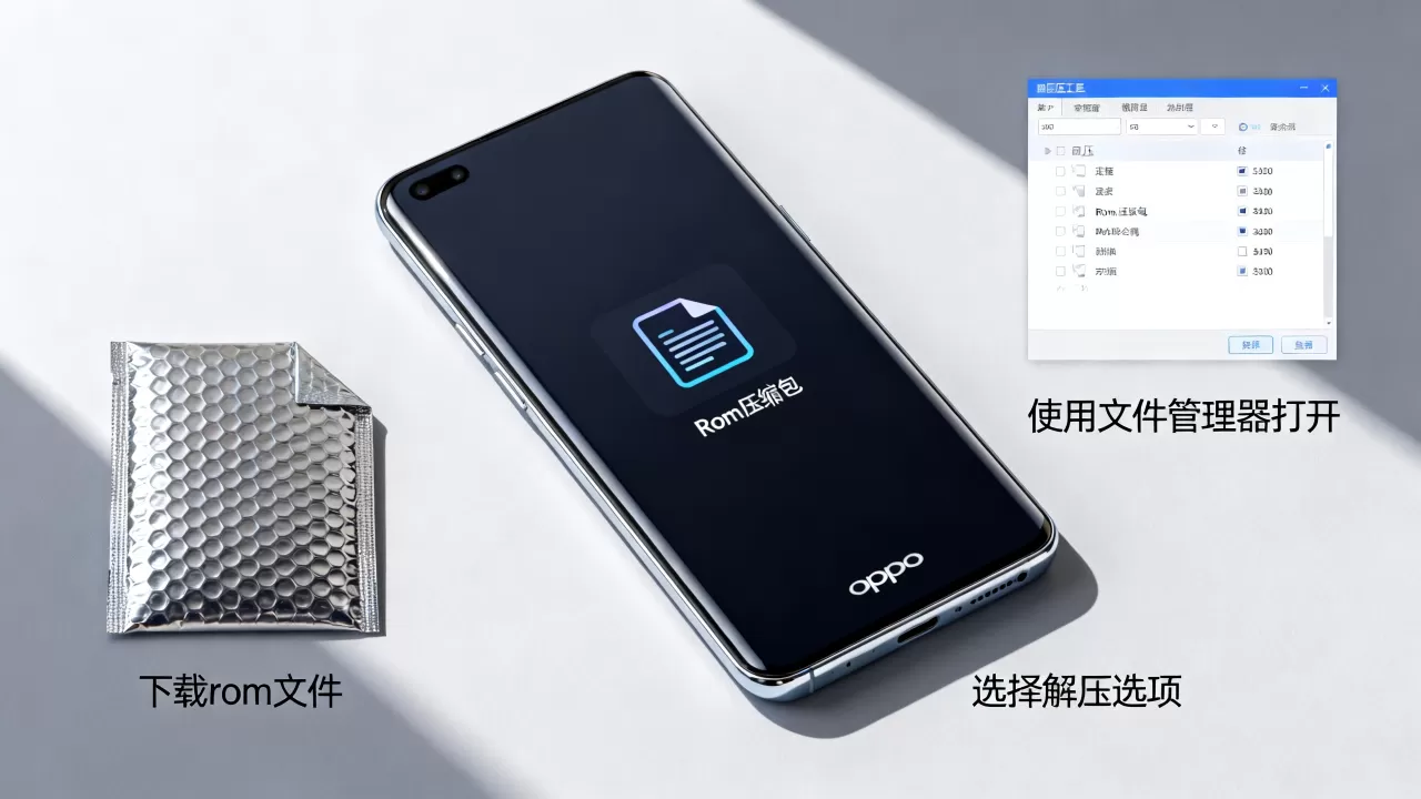 oppo下载rom用什么打开，oppo手机rom文件怎么解压