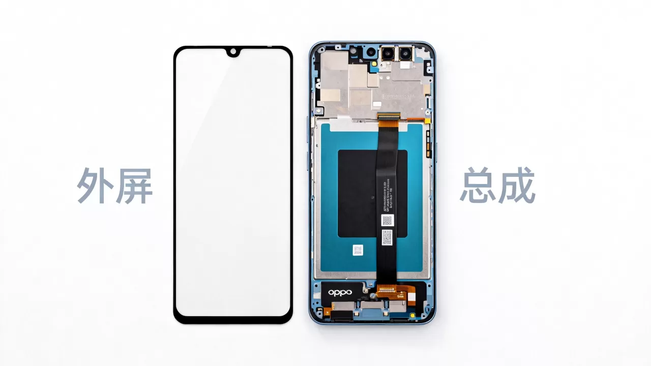 oppo手机外屏是什么,oppo手机外屏和总成的区别 oppo手机外屏是什么,oppo手机外屏和总成的区别