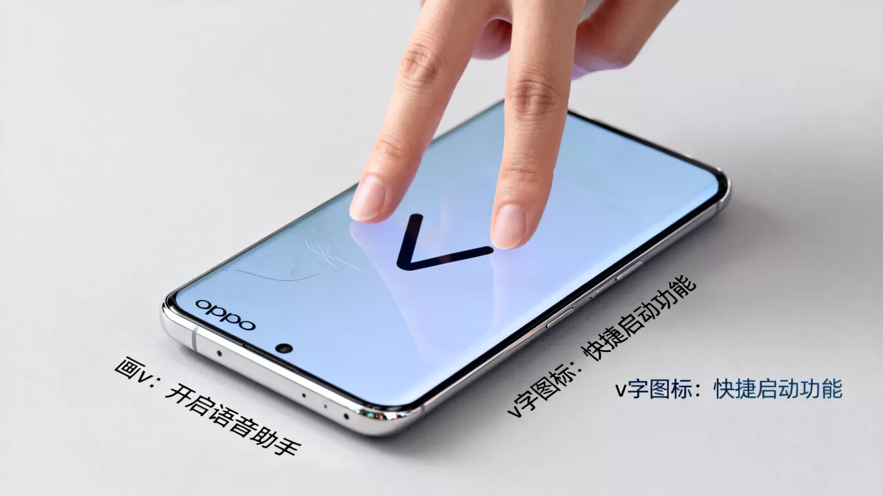oppo画v出现什么意思,oppo手机屏幕出现v字图标 oppo画v出现什么意思,oppo手机屏幕出现v字图标