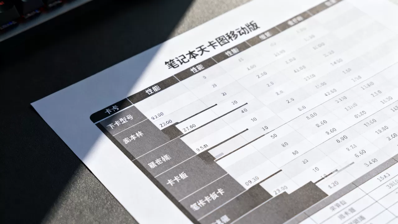 显卡天梯图移动版怎么看，笔记本显卡性能排行