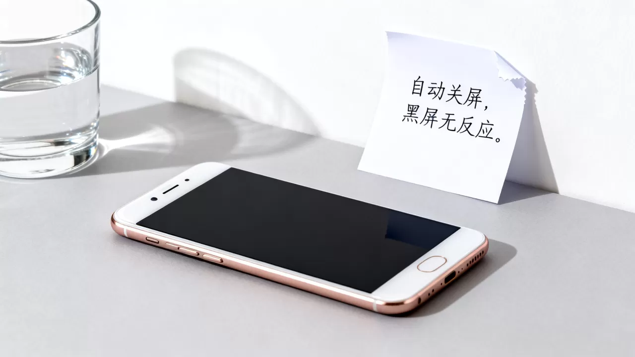 为什么oppo r9自己关屏，手机自动黑屏无反应