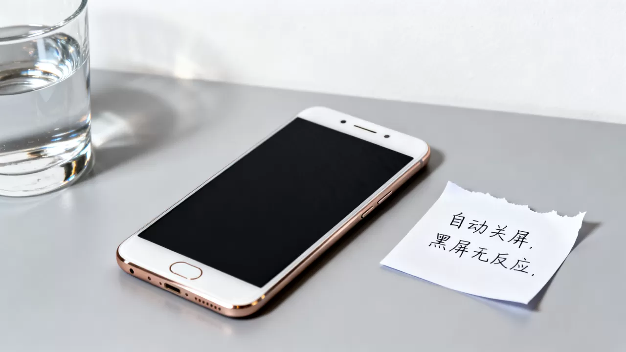 为什么oppo r9自己关屏，手机自动黑屏无反应