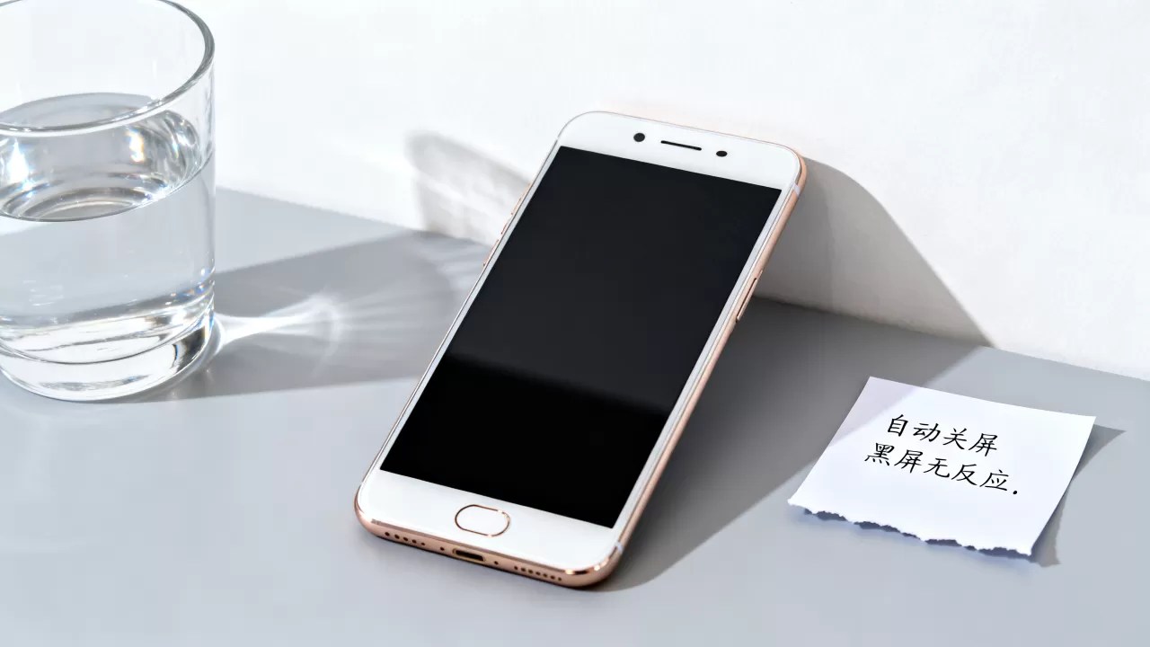 为什么oppo r9自己关屏，手机自动黑屏无反应