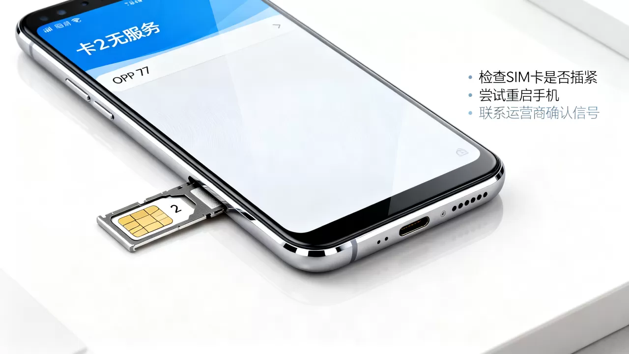 OPPO R7为什么卡2没有信号，手机卡2无服务怎么办
