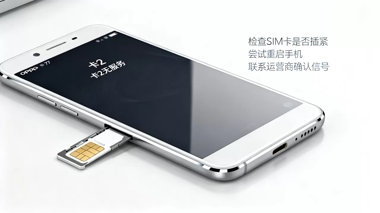 OPPO R7为什么卡2没有信号，手机卡2无服务怎么办