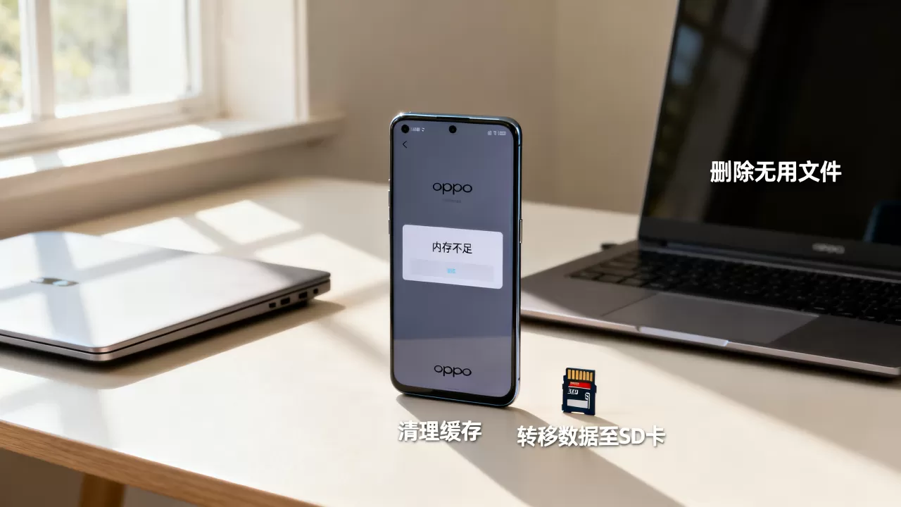oppo手机为什么有7G内存显示不足，手机内存不足怎么解决