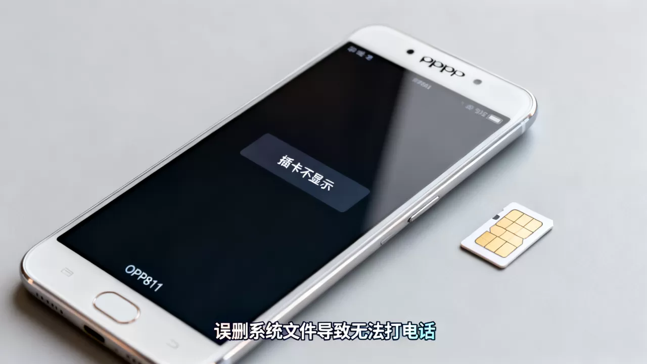 OPPOR811删除什么不显示插卡?误删系统文件导致无法打电话 OPPOR811删除什么不显示插卡?误删系统文件导致无法打电话