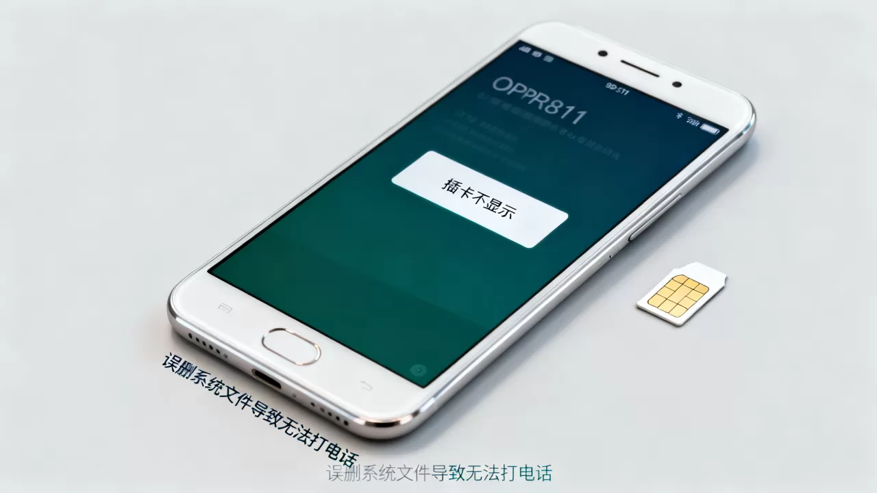 OPPOR811删除什么不显示插卡?误删系统文件导致无法打电话 OPPOR811删除什么不显示插卡?误删系统文件导致无法打电话
