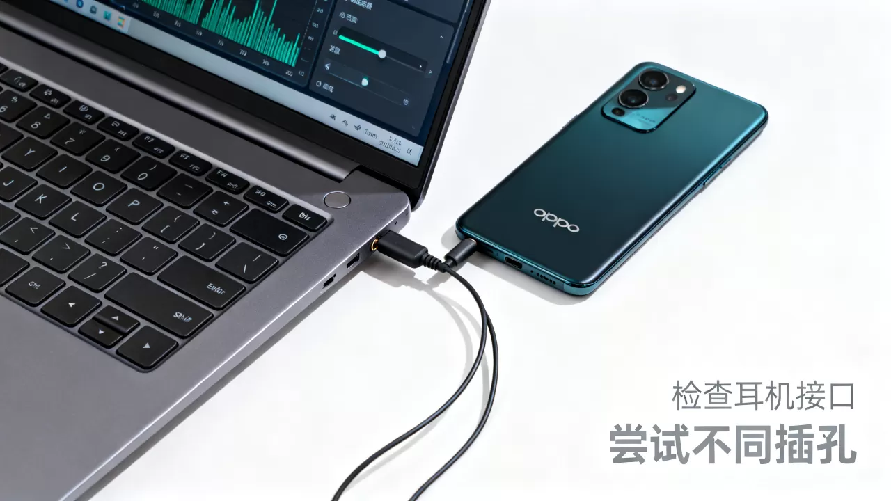 为什么OPPO手机耳机插电脑没声音?电脑耳机插口不兼容怎么办 为什么OPPO手机耳机插电脑没声音?电脑耳机插口不兼容怎么办