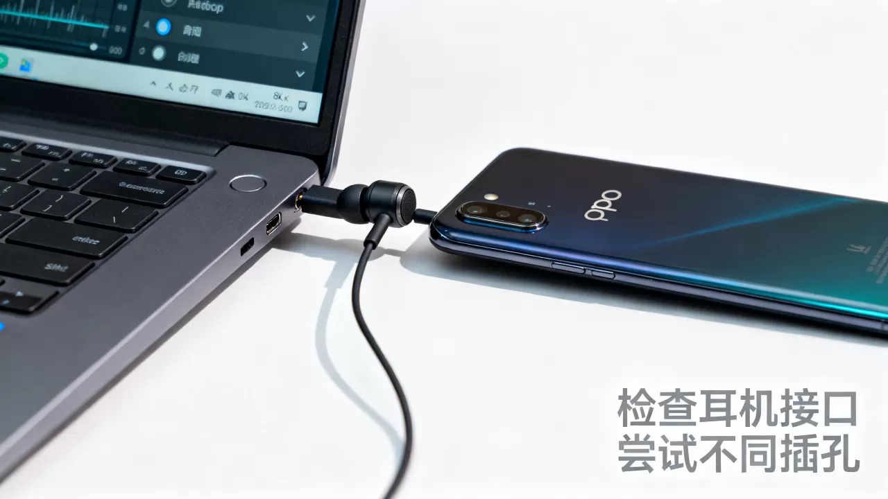 为什么OPPO手机耳机插电脑没声音?电脑耳机插口不兼容怎么办 为什么OPPO手机耳机插电脑没声音?电脑耳机插口不兼容怎么办