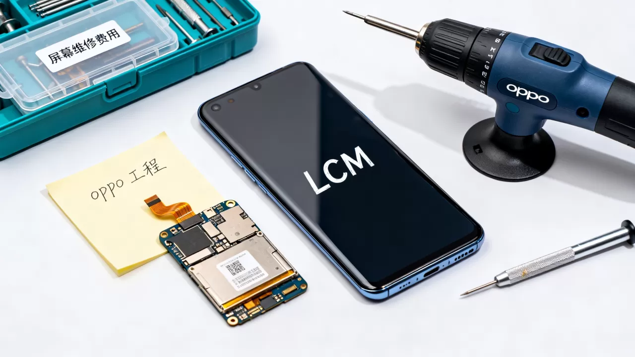 oppo工程LCM什么意思，手机LCM屏幕维修费用