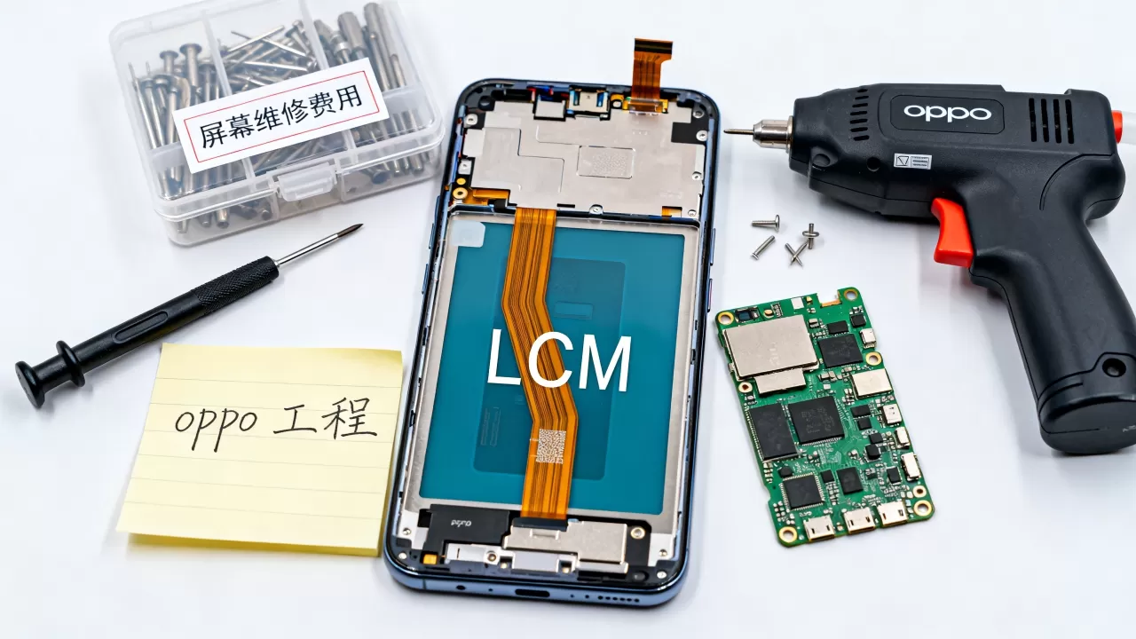 oppo工程LCM什么意思，手机LCM屏幕维修费用