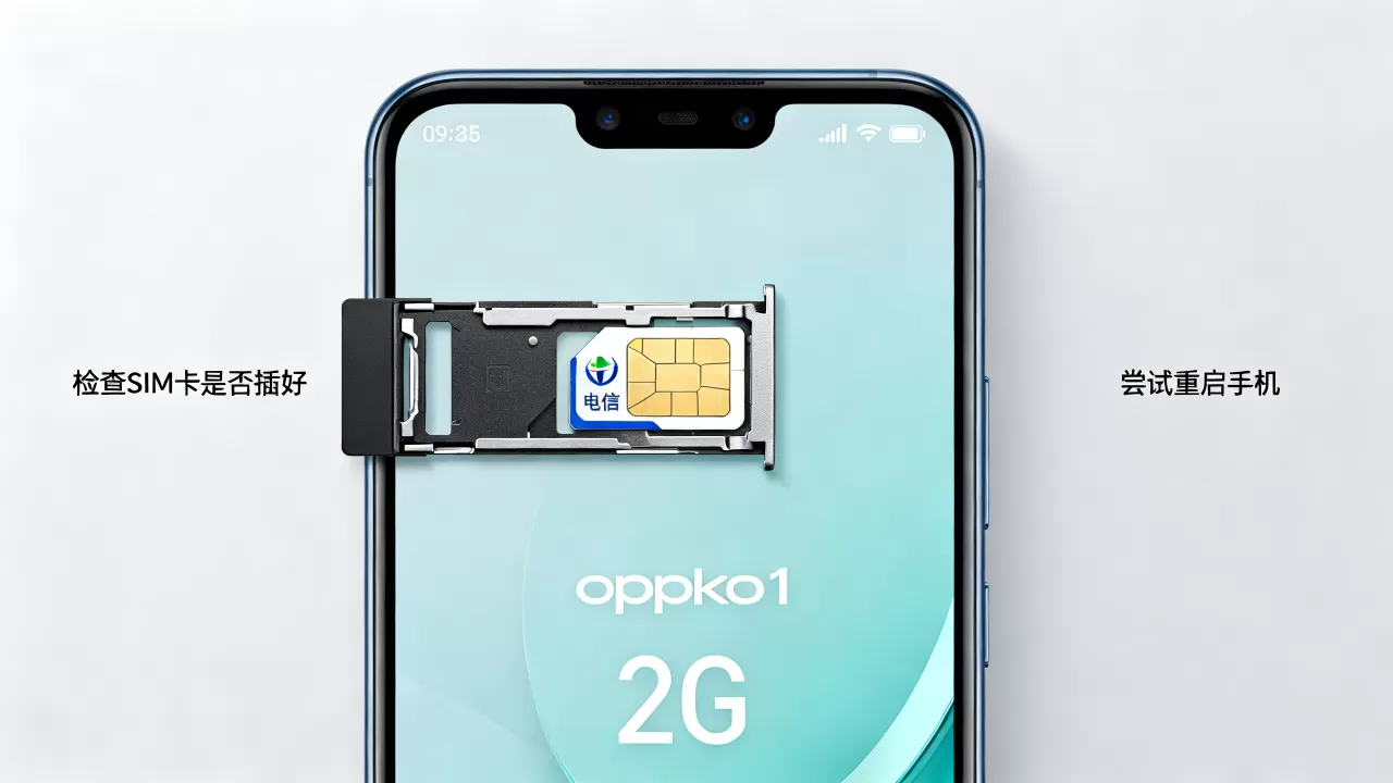 oppok1电信卡插上为什么是2G，手机电信卡显示2G网络怎么办