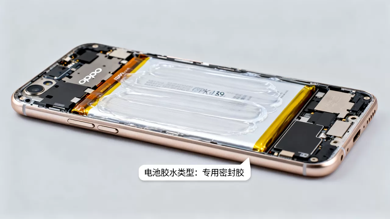 OPPO R9用的是什么胶,手机维修更换电池胶水 OPPO R9用的是什么胶,手机维修更换电池胶水
