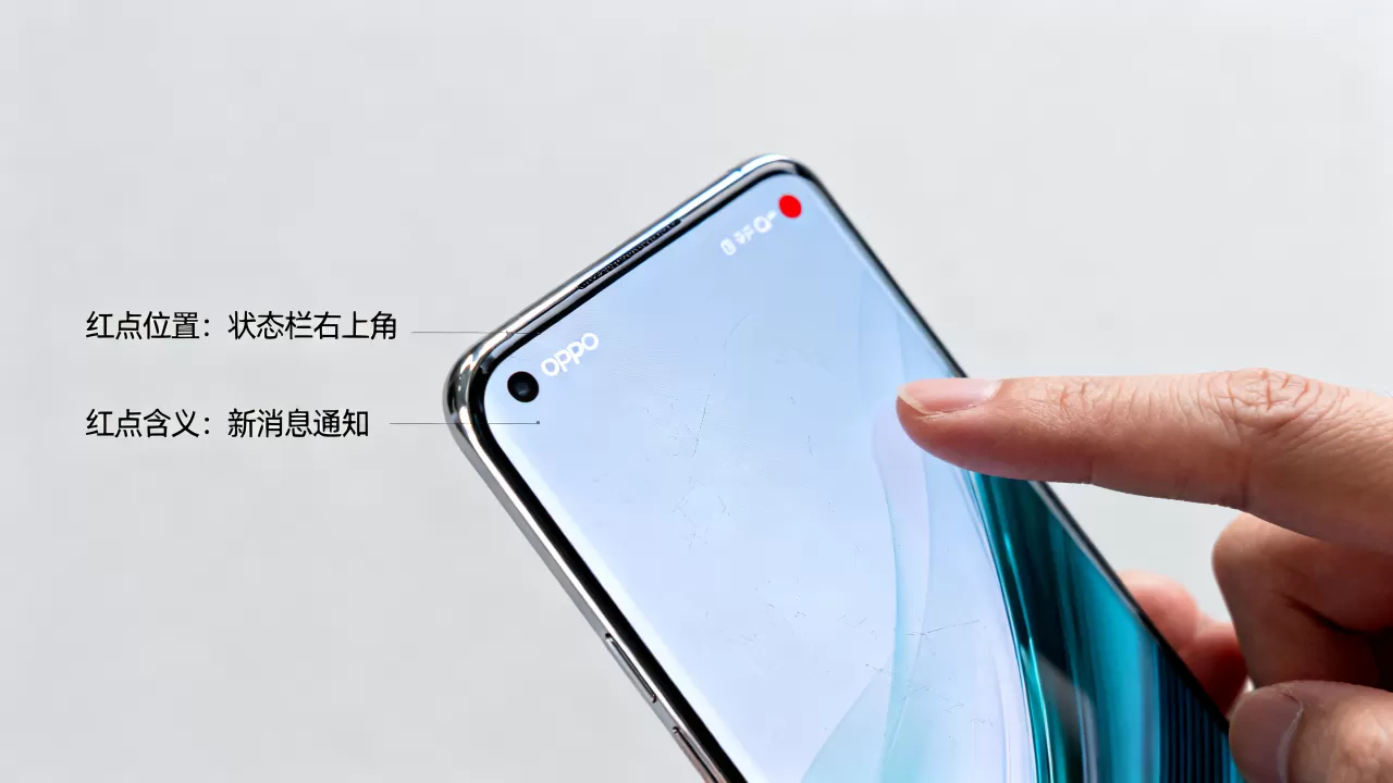 OPPO手机出现红点是什么原因,手机状态栏红点含义 OPPO手机出现红点是什么原因,手机状态栏红点含义