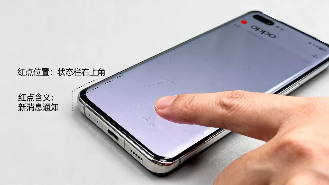 OPPO手机出现红点是什么原因,手机状态栏红点含义 OPPO手机出现红点是什么原因,手机状态栏红点含义
