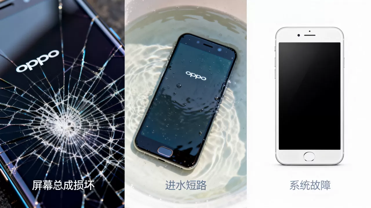 oppo手机屏坏了是什么原因?屏幕总成损坏、进水短路或系统故障 oppo手机屏坏了是什么原因?屏幕总成损坏、进水短路或系统故障