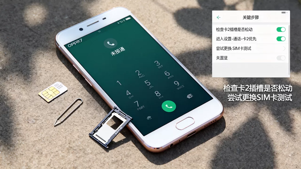 OPPOR7为什么卡2打不通，OPPOR7通话故障解决方法