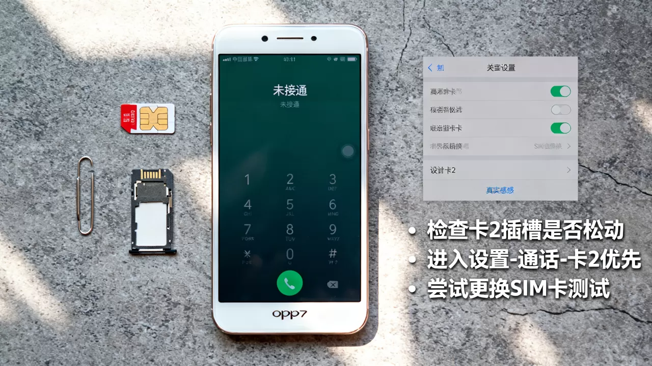 OPPOR7为什么卡2打不通，OPPOR7通话故障解决方法