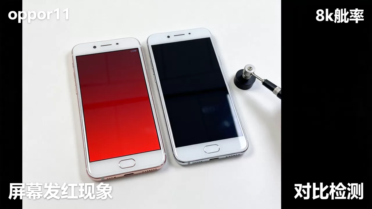 oppor11屏幕为什么发红