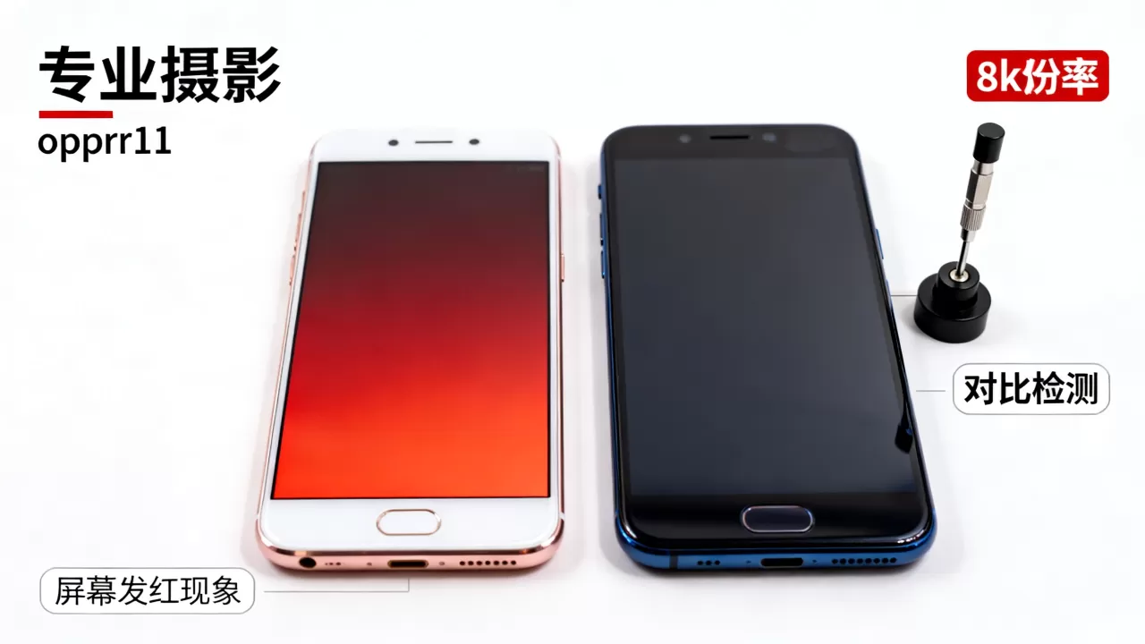 oppor11屏幕为什么发红