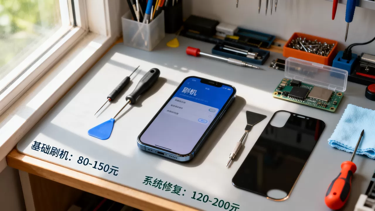 手机刷机维修多少钱，手机刷机维修大概需要多少钱
