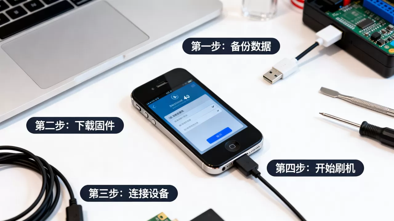 iphone4s越狱怎么刷机，iphone4s越狱后刷机教程