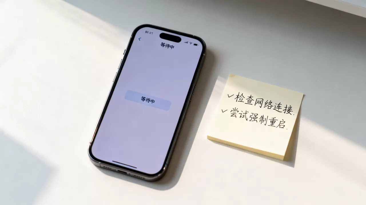iphone一直显示等待中怎么办，iphone更新卡住