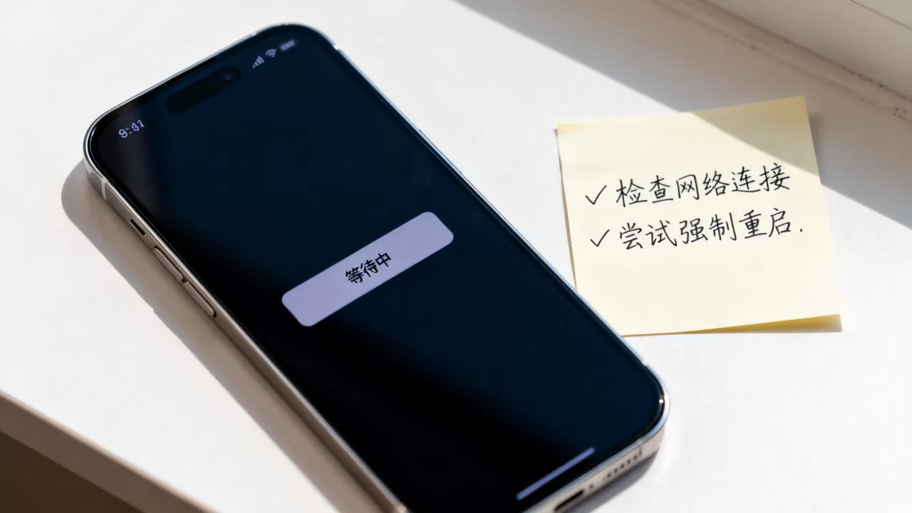 iphone一直显示等待中怎么办，iphone更新卡住