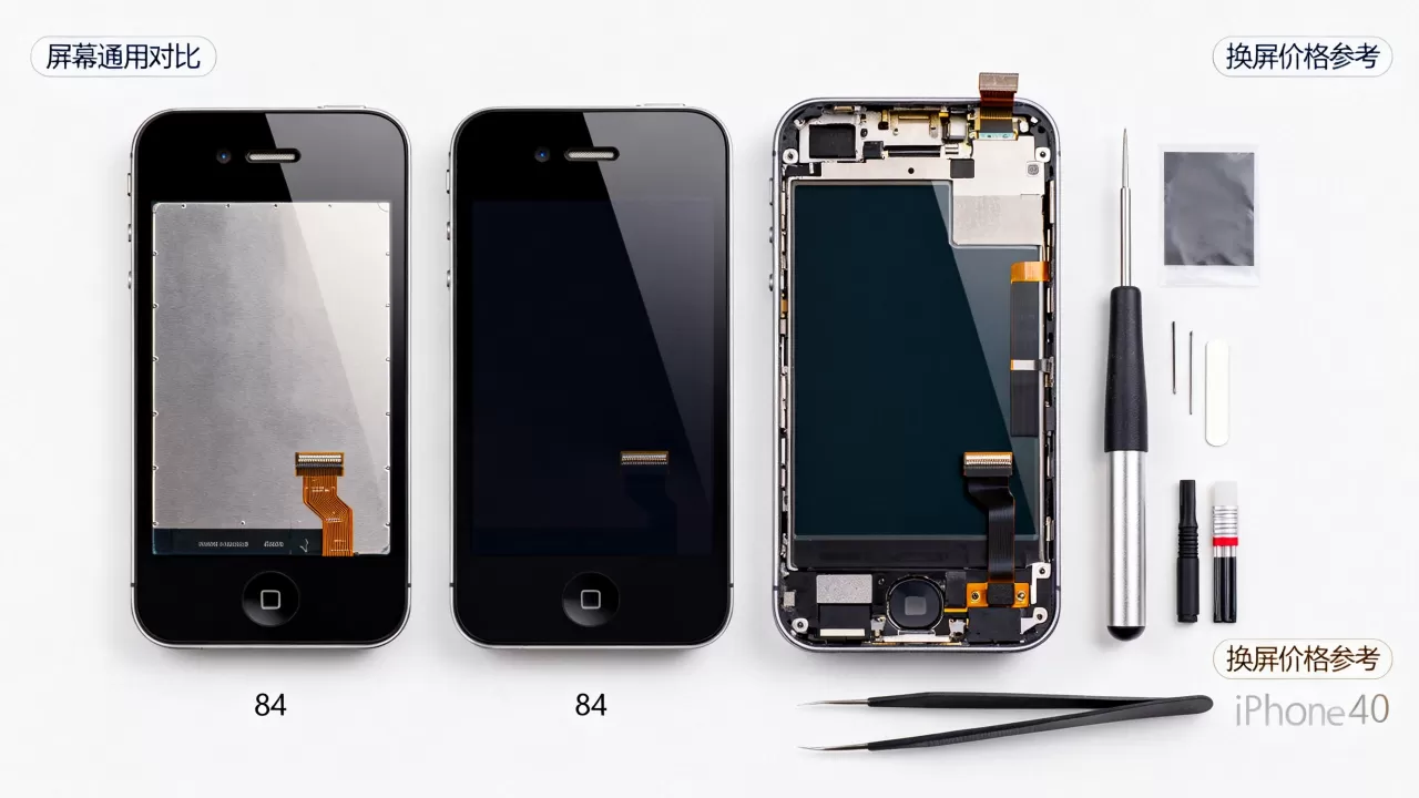iphone4和4s屏幕通用吗？iPhone4s换屏多少钱
