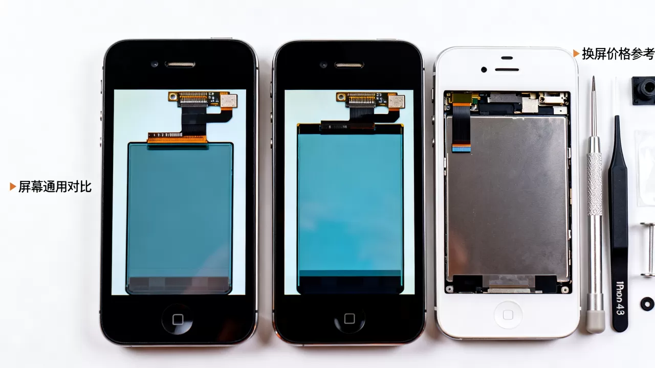 iphone4和4s屏幕通用吗？iPhone4s换屏多少钱