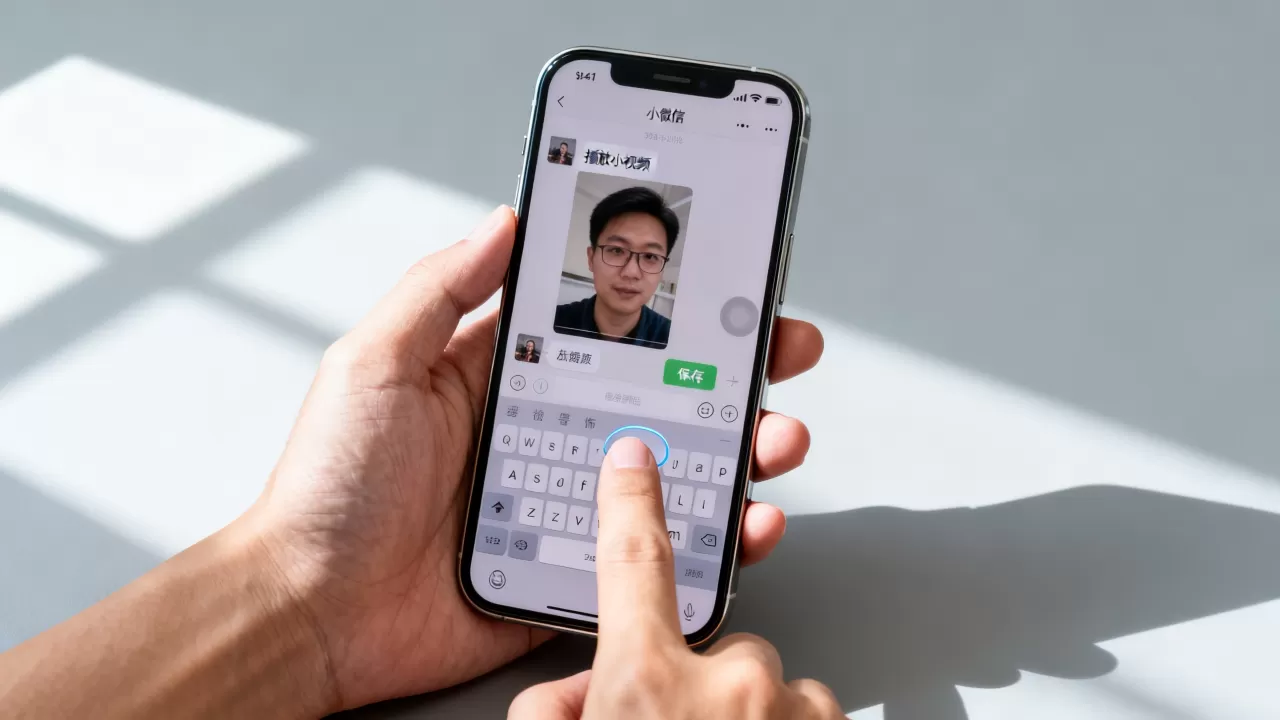 iphone怎么保存微信小视频