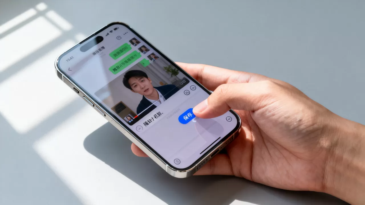 iphone怎么保存微信小视频