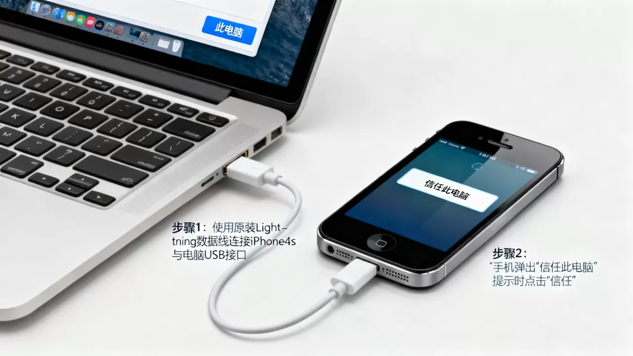 iphone4s如何与电脑连接,iphone4s连接电脑没反应 iphone4s如何与电脑连接,iphone4s连接电脑没反应