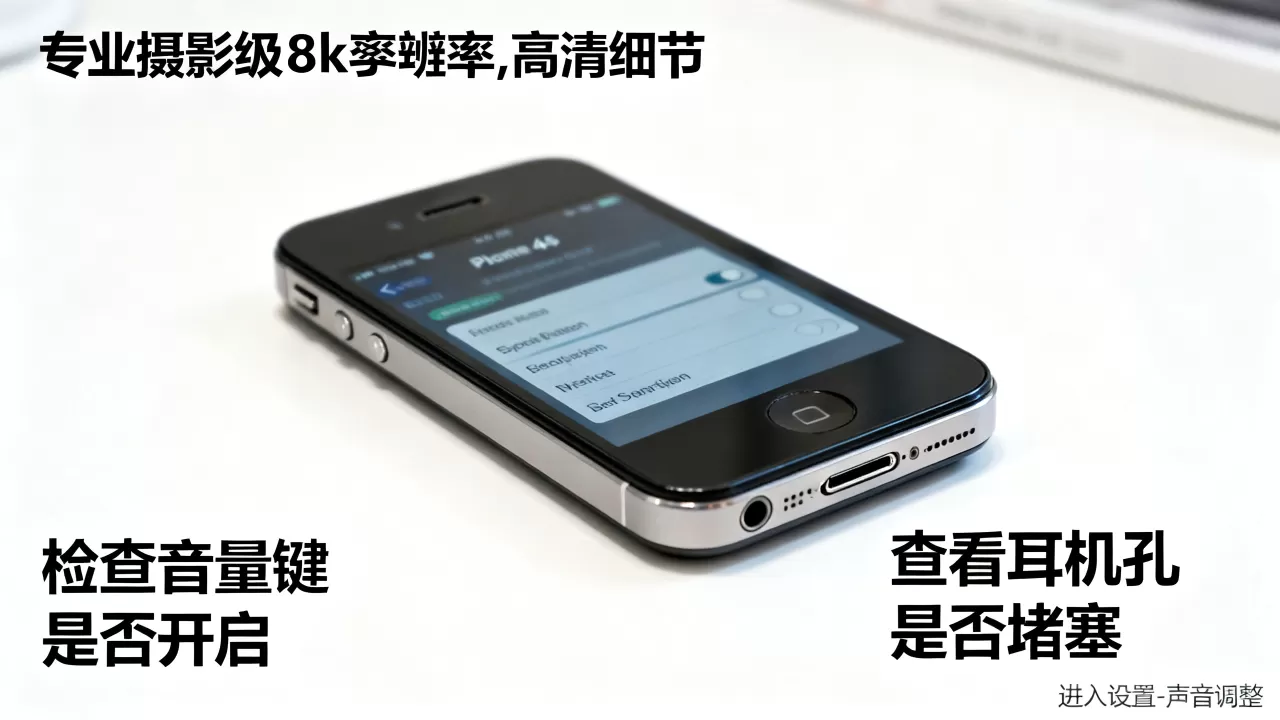 iphone4s外放没声音怎么办，iphone4s外放没声音