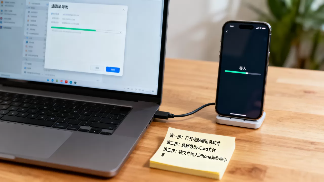 电脑通讯录怎么导入iPhone，电脑通讯录导入iPhone