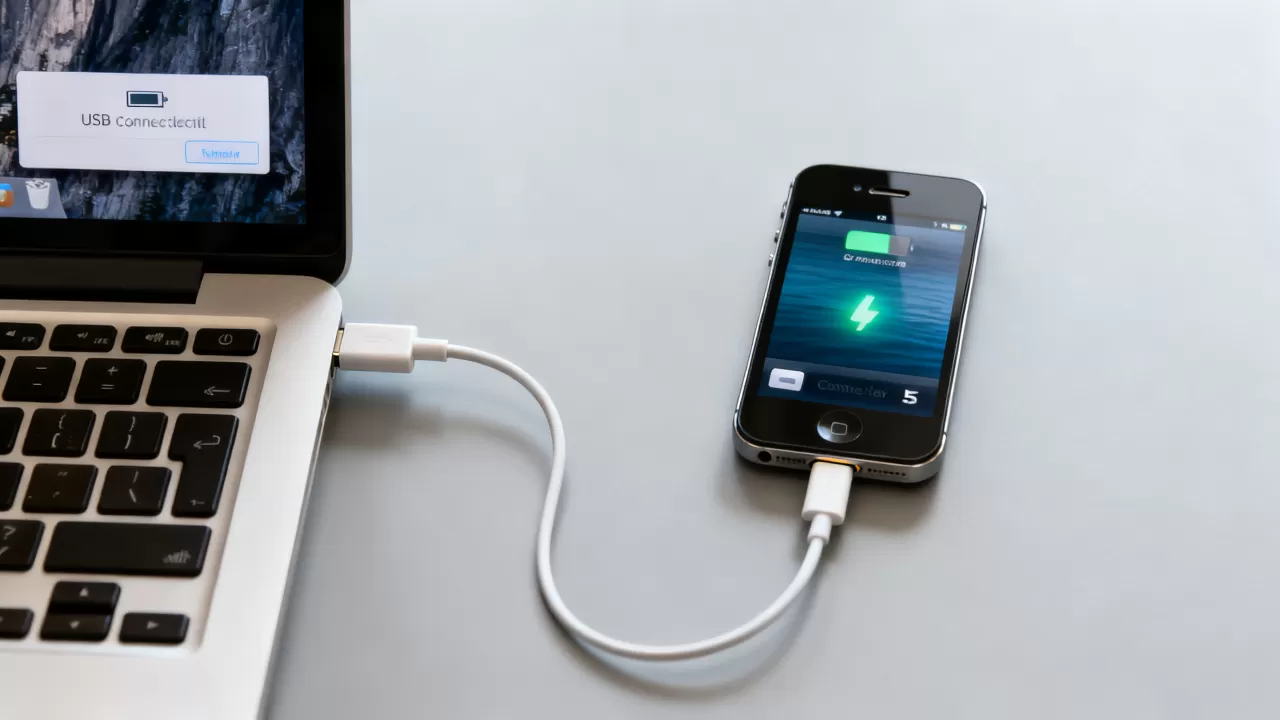 iphone5连接电脑充电 iphone5连接电脑充电