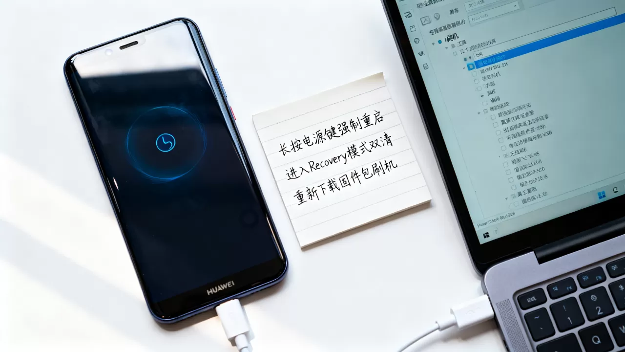 华为刷机卡在开机界面怎么办，华为手机刷机失败解决方法