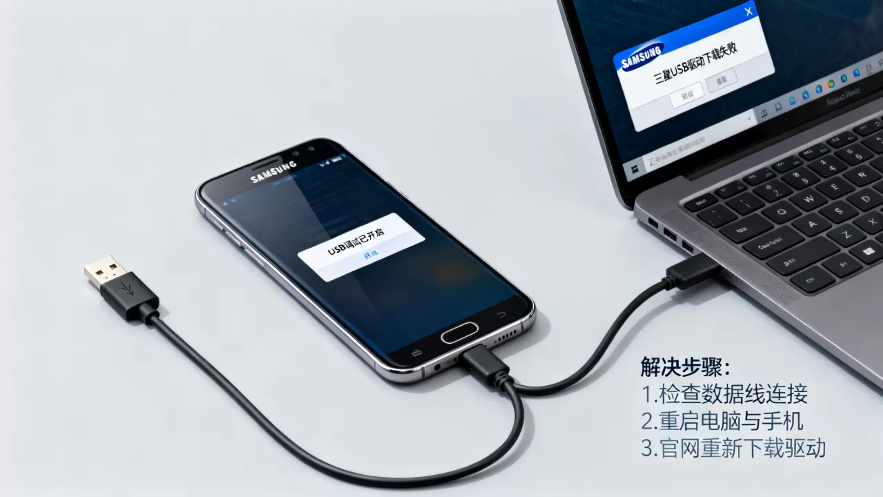 三星刷机usb驱动下载失败怎么办，三星usb驱动