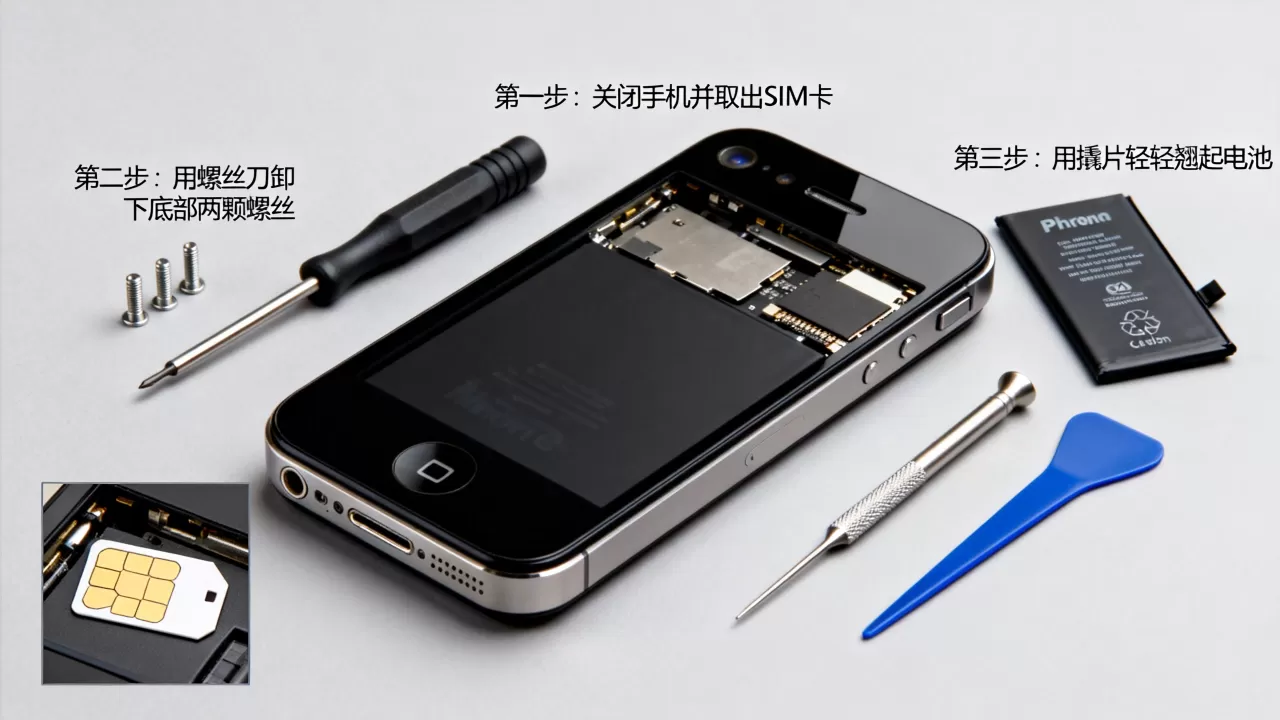 iphone4s怎么换电池，iPhone4s电池更换教程