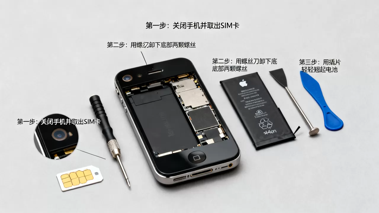 iphone4s怎么换电池，iPhone4s电池更换教程