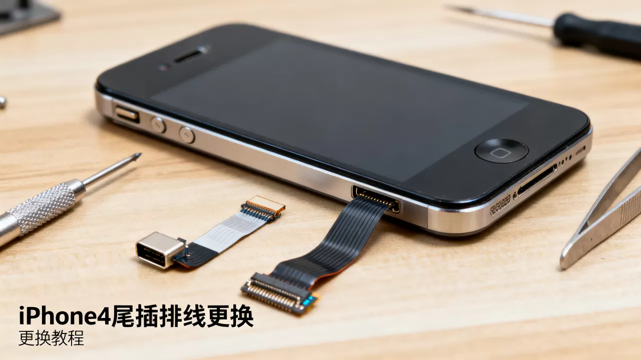 iphone4尾插排线更换，iphone4尾插排线更换教程