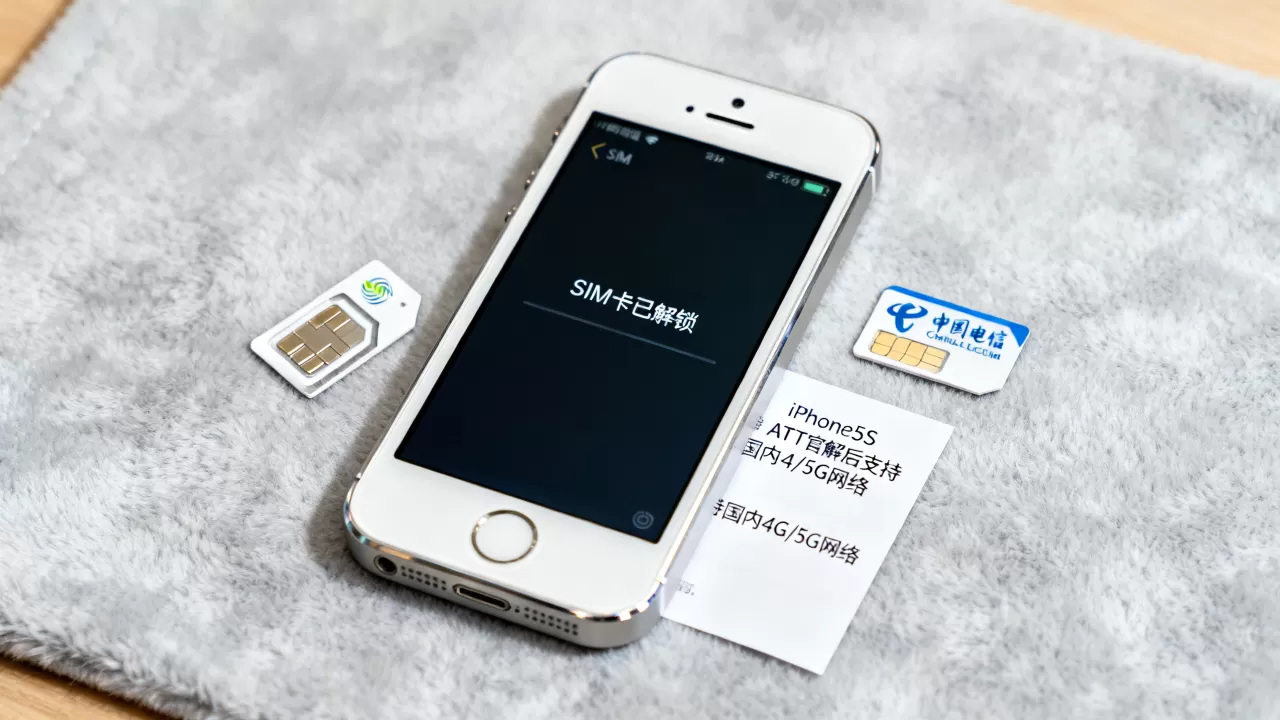 iphone5s att官解，iphone5s解锁后能用国内卡吗