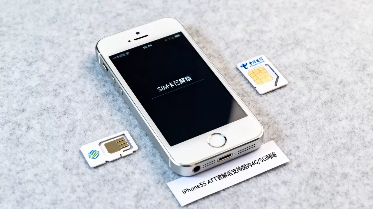 iphone5s att官解，iphone5s解锁后能用国内卡吗