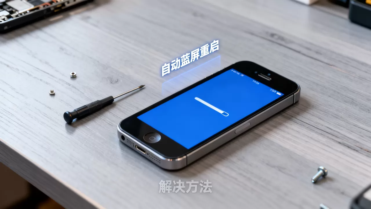 iphone5s自动蓝屏重启怎么办，iphone5s蓝屏重启